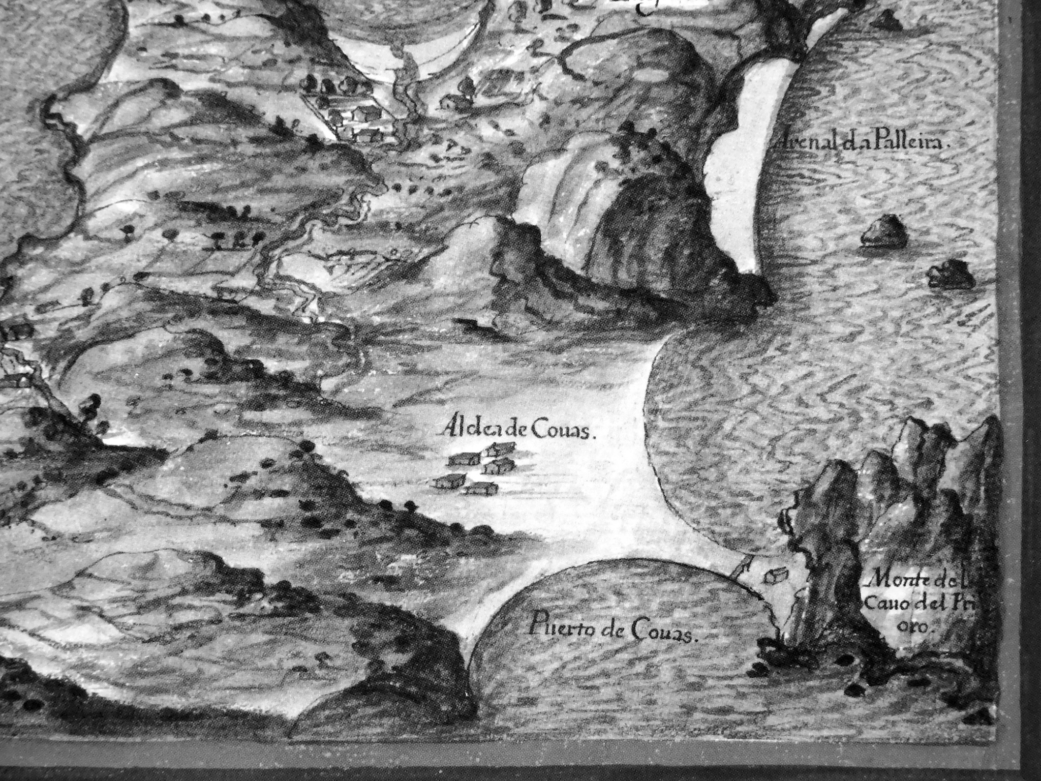 Fig. 1 Cobas y Prior. Detalle del Atlas de Pedro Teixeira (1634) p. 44